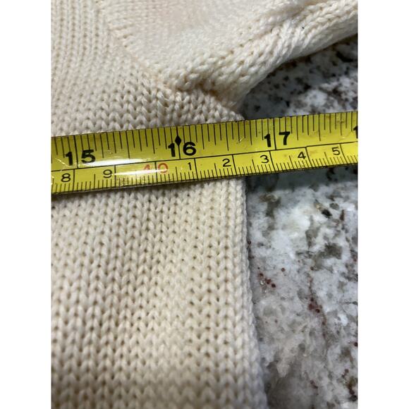 1960’s Burean Letterman Cardigan Sweater Size 36 Cream/Red PHS Band - Picture 11 of 16